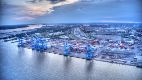 Aerial View of Port of Philadelphia